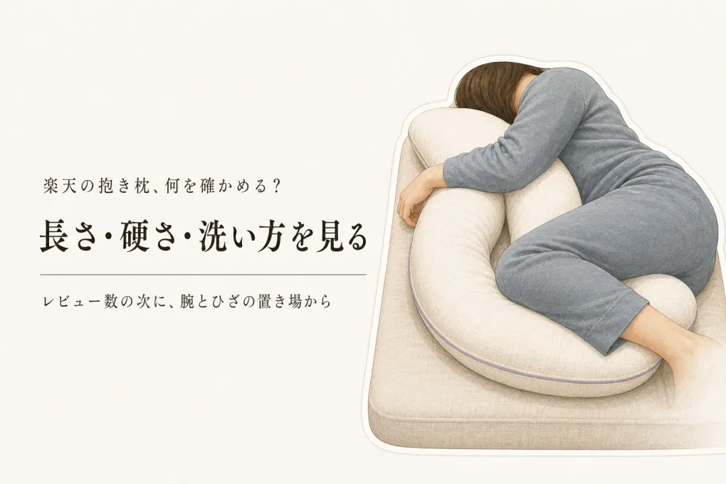 楽天の抱き枕おすすめをレビュー数順に比較｜U字・ロング型の長さ・硬さ・洗える範囲