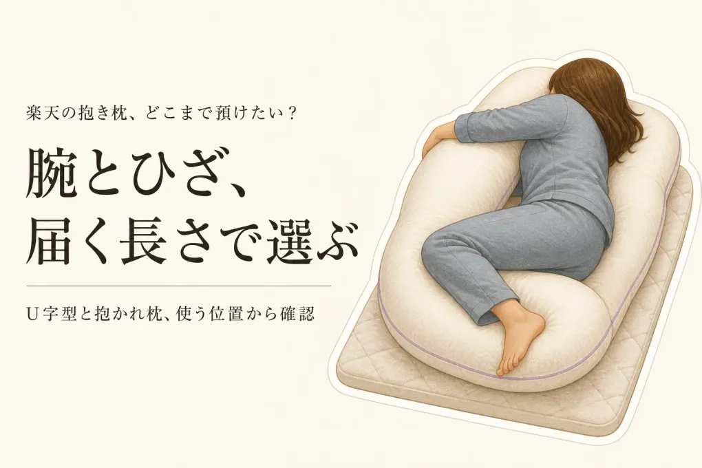 楽天でレビュー数が多い抱き枕を比べる｜長さ・硬さ・洗えるか、横向き寝で選ぶ