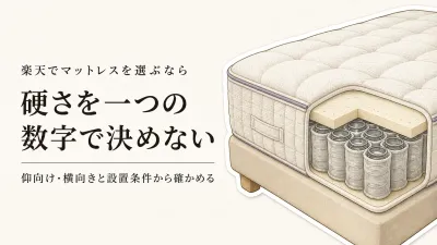 楽天でレビュー数が多い高反発・ポケットコイルマットレスを比べる｜体格と仰向け・横向き寝で硬さを選ぶ