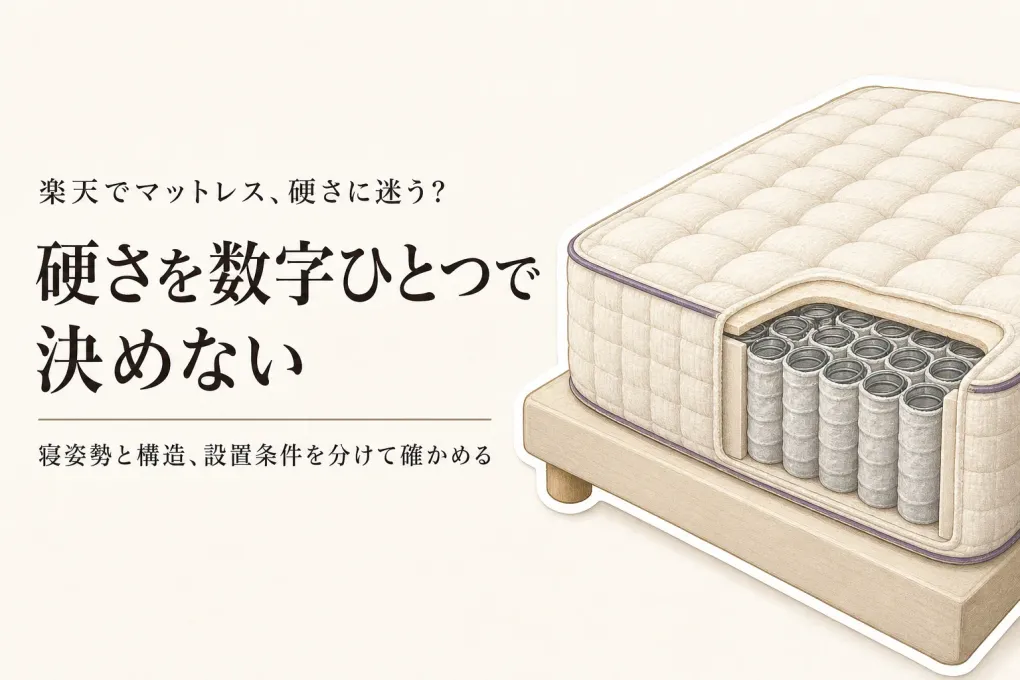 楽天の高反発・ポケットコイルマットレスをレビュー数順に見る｜硬さを決める前の表示比較